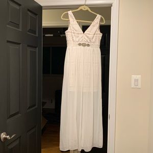 Beautiful ivory maxi dress
